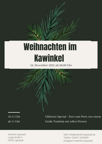 Flyer A4 Hochformat Weihnachtsfeier Ankündigung Veranstaltung Dunkelgrau Wei&szlig; Elegant Ästhetisch (1)